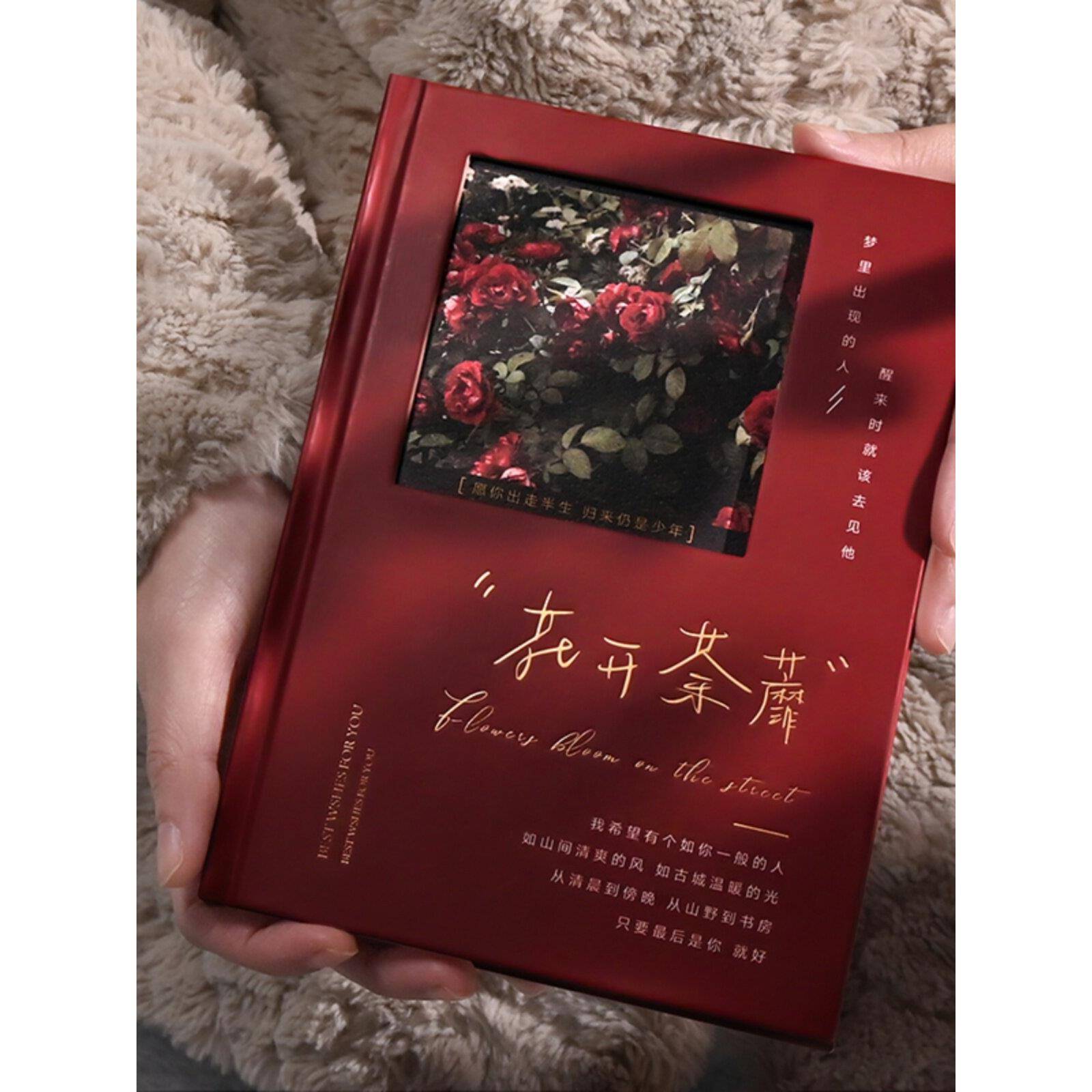 覆古文艺精装本笔记本本子高颜值硬壳硬皮加厚精美创意好看的2024年新款初中生专用高中生大学生女生A5小众B5图片