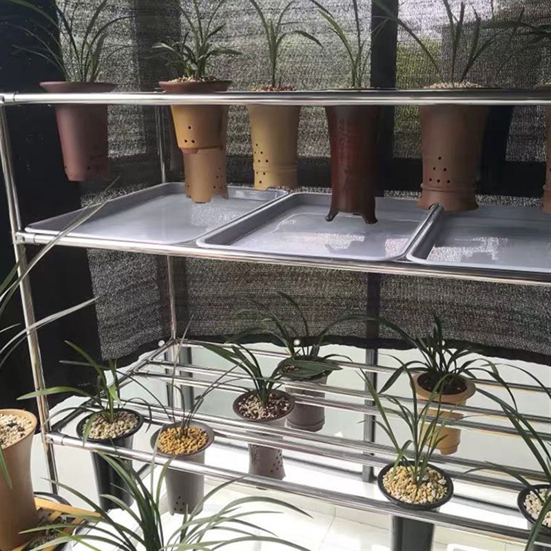 201圆管加厚可调节可定做不锈钢兰花架兰架兰花专用架不锈钢花架