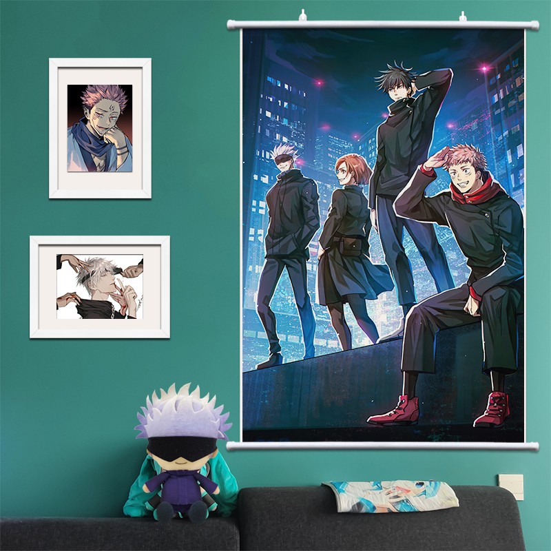 咒术回战高清定制挂画卧室客厅海报五条悟动漫周边虎杖悠仁伏黑惠