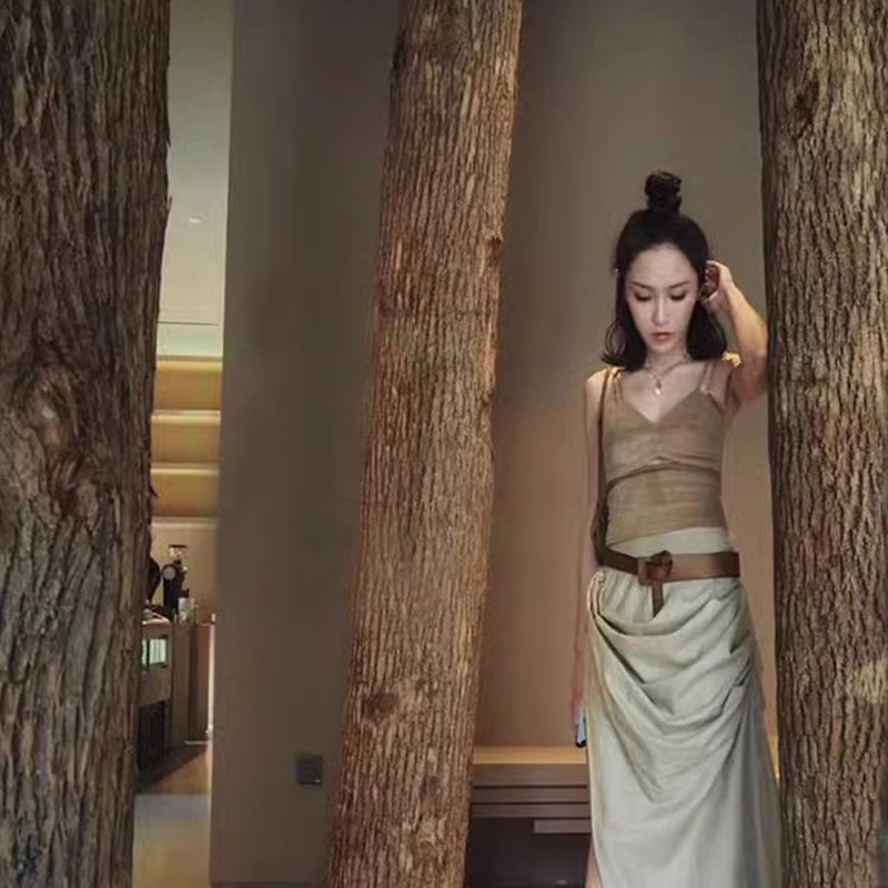 树枝树干装饰枯木咖啡厅民宿装饰干树枝造景木头摆件北欧圆木柱子