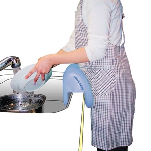 洗碗靠腰垫懒人免弯腰靠枕护腰挡水防溅水池洗碗腰垫护腰厨房洗菜