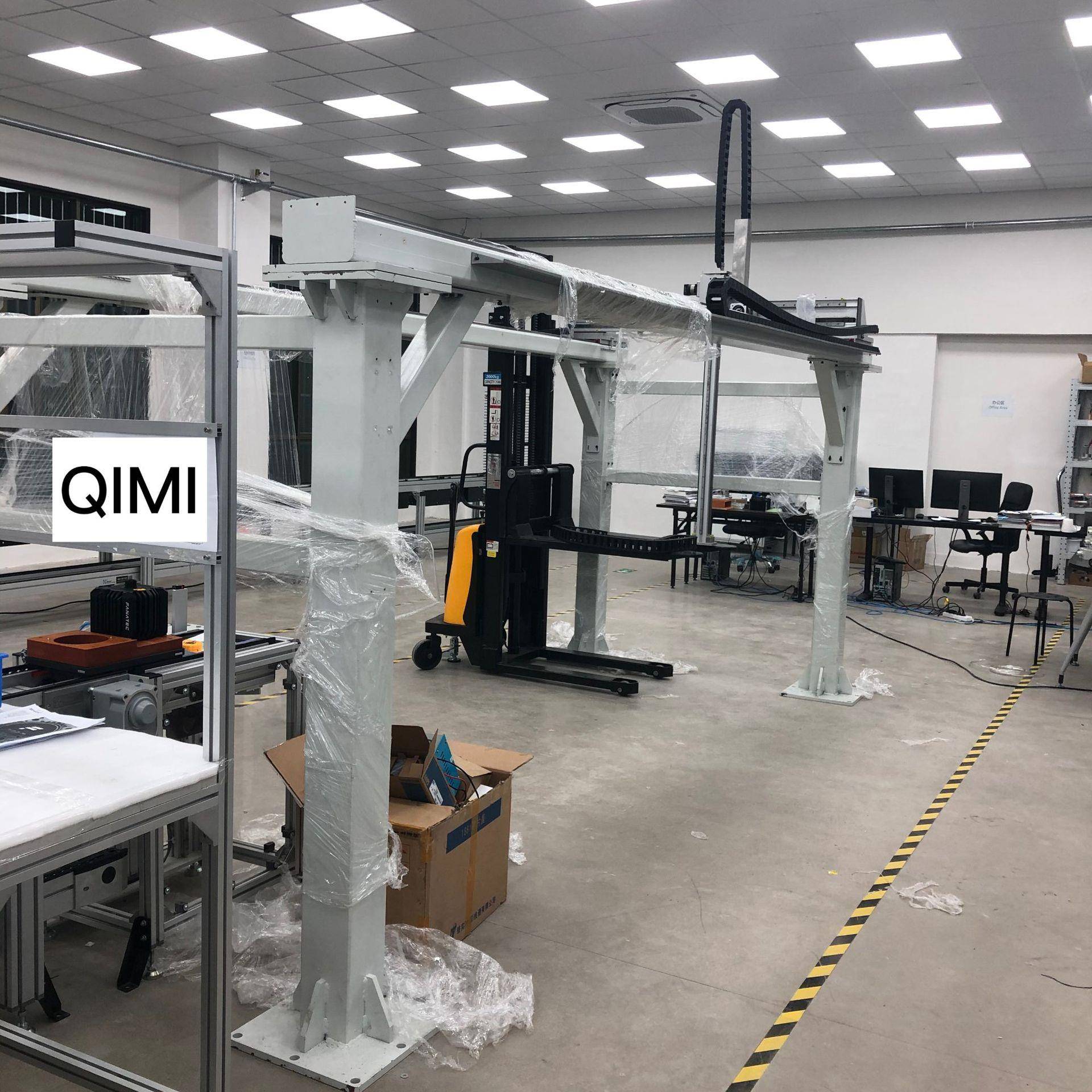 非标桁架机器人齿轮齿条滑台模组第七轴大型龙门桁架机械手