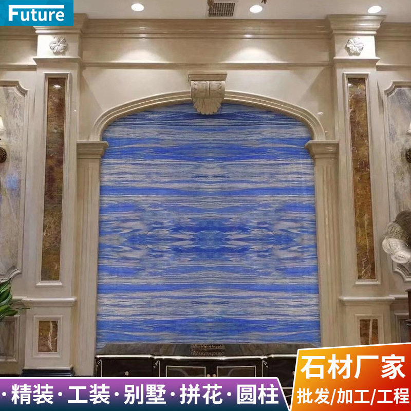 大理石线条圆柱 别墅酒店装修工程石材成品 罗马柱门窗套厂家直销