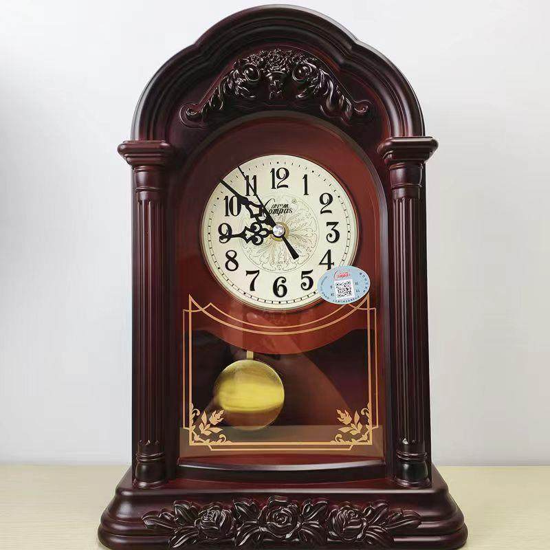 康巴丝欧式复古座钟客厅创意时钟台式卧室静音摆件时尚大号台钟,家居饰品,座钟,淘宝优惠券,粉丝福利购,淘宝优惠卷
