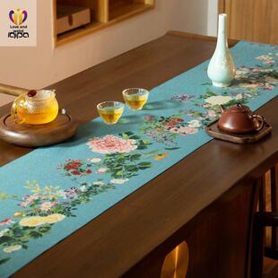 万有通赤图茶会新中国禅宗茶几垫咖啡桌茶几布防水茶布茶旗茶桌旗