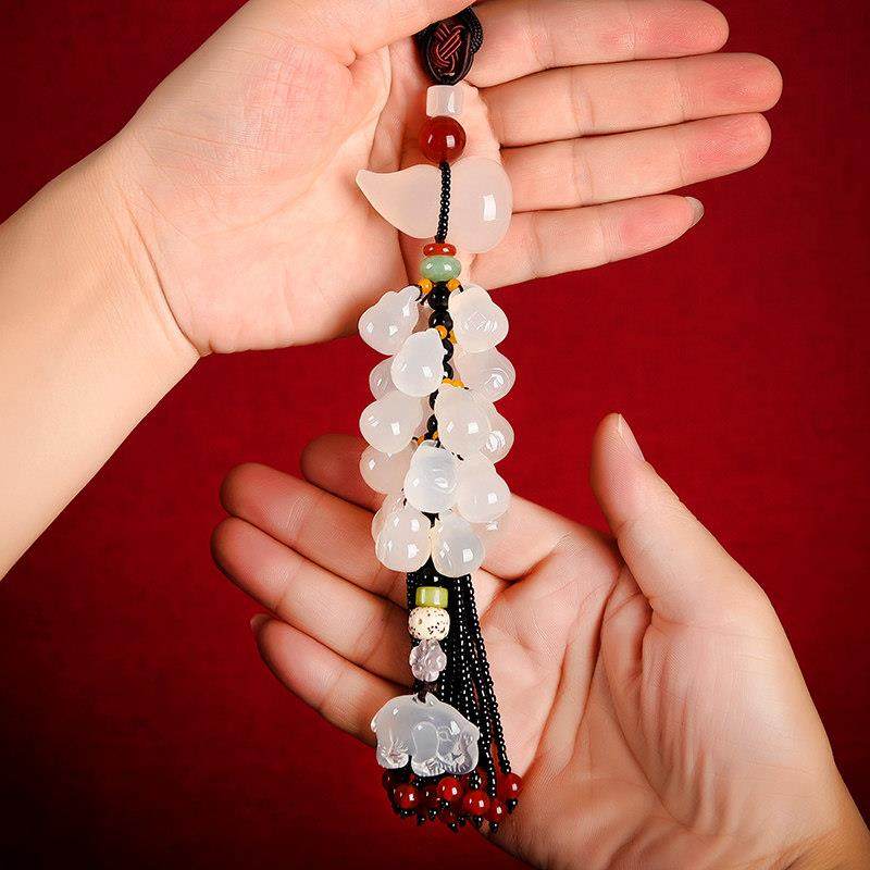 玉葫芦汽车挂件车内吊饰品女士高档大气后视镜吊坠平安车载挂饰男,汽车用品/电子/清洗/改装,车挂,淘宝优惠券,粉丝福利购,淘宝优惠卷