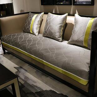 沙发垫简约现代四季布艺欧式皮坐垫子防滑通用轻奢北欧套罩巾定做