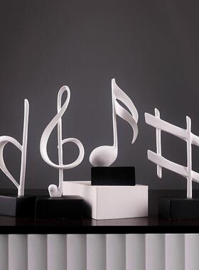 音符摆件钢琴艺术品现代简约家居书房装饰品工艺礼品摆饰电视柜客