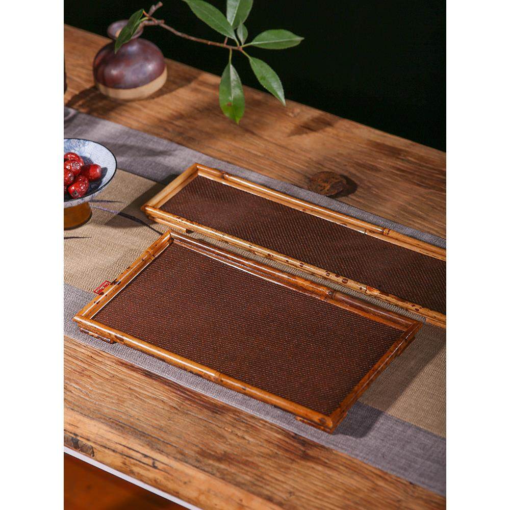 手工竹编云妃茶台泡台干泡盘藤编茶盘收纳盘托盘竹器竹制品梅鹿竹,特色手工艺,竹编/竹雕,淘宝优惠券,粉丝福利购,淘宝优惠卷