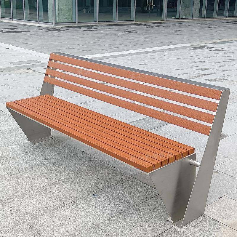 户外塑木不锈钢公园长椅实木靠背休闲座椅防腐木广场长条坐凳排椅,商业/办公家具,其它,淘宝优惠券,粉丝福利购,淘宝优惠卷