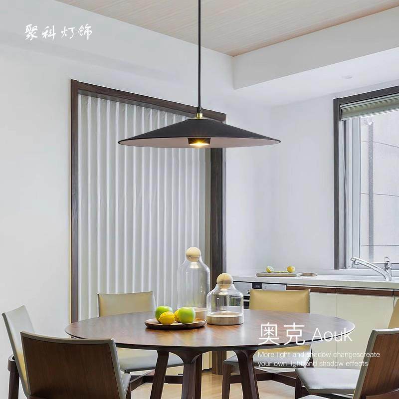 现代简约个性创意2025新款极简餐厅吊灯单头COB餐桌圆形飞碟吊灯,家装灯饰光源,餐厅吊灯,淘宝优惠券,粉丝福利购,淘宝优惠卷
