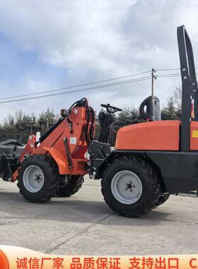 出口加拿大HT180轮胎式装载机 柴油四驱养殖场清粪电动农用小铲车