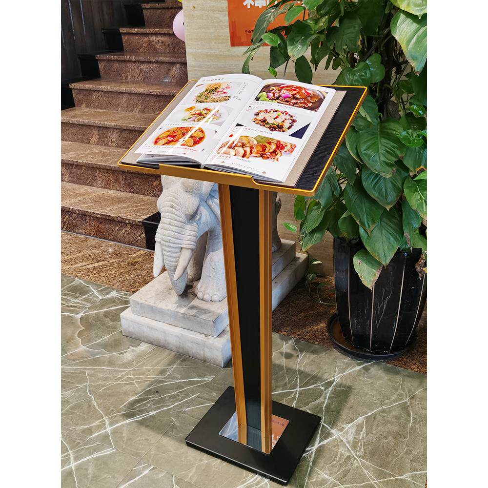 伯顿餐厅门菜单展示架食谱展示架销售部门信息展示架酒店信息展示