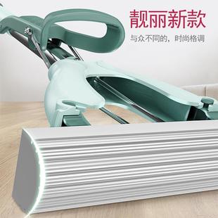 挤水吸水免手洗轻便小号折叠拖地一拖净小 胶棉海绵拖把家用对折式