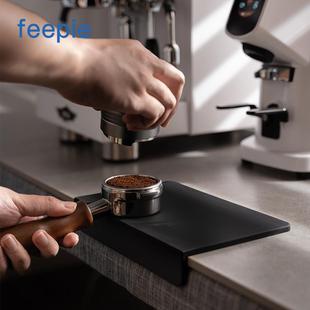咖啡机吧台压粉布粉器防滑垫 feepie啡派咖啡压粉垫硅胶转角垫意式