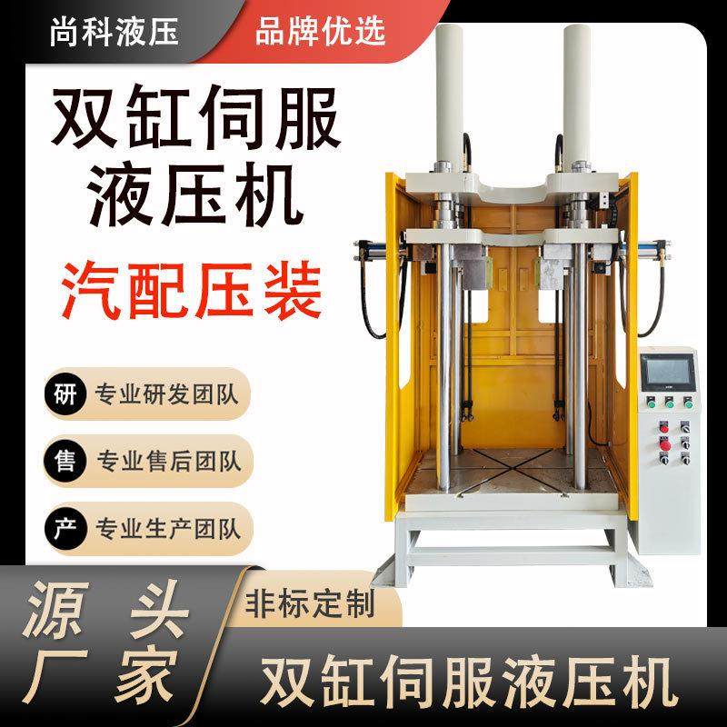 工厂直销汽车配件压装机五金件铆压冲压机10-100T定制伺服液压机