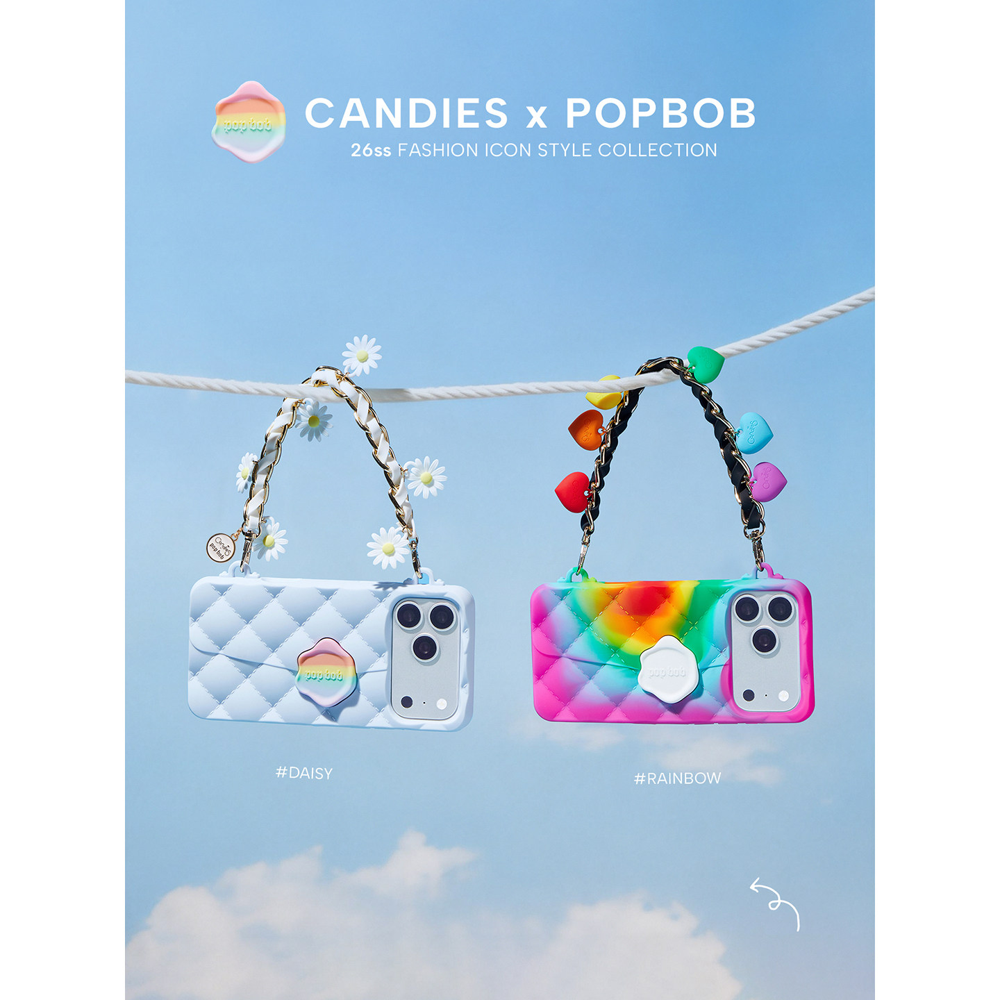 香港Candies x Popbob联乘小香风孔雪儿明星同款手机