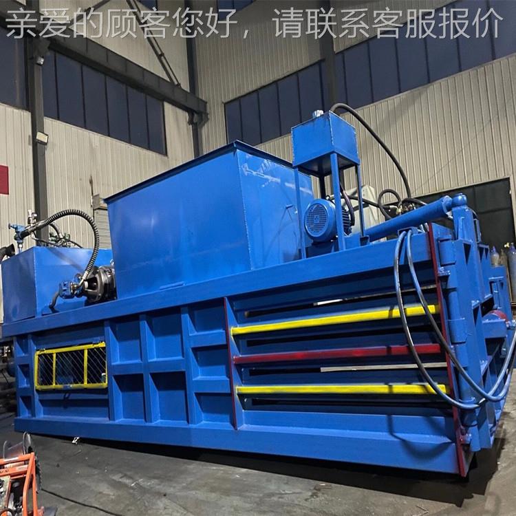 160吨全自卧液打KBJ包压动机 废纸箱塑料瓶压式块机 200吨卧式打