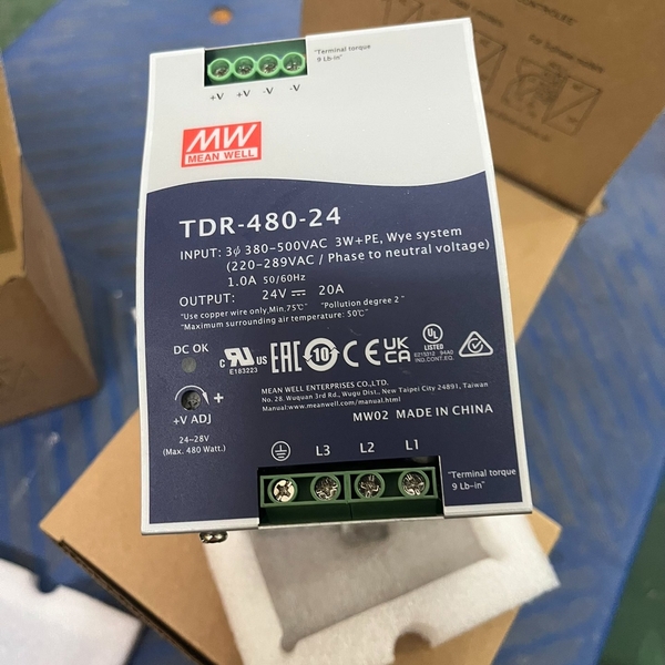 TDR-480-24台湾明纬电源24V20A 全新15台好货
