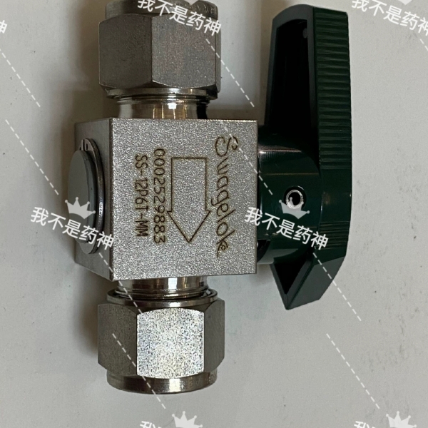 世伟洛克SS-12P6T-MM不锈钢四分之一圈仪表旋塞阀，1