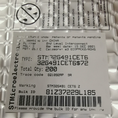 STM32G491CET6  总共3包  一包200个  单