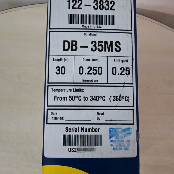 122-3832安捷伦DB-35MS气相色谱柱全新未拆议价