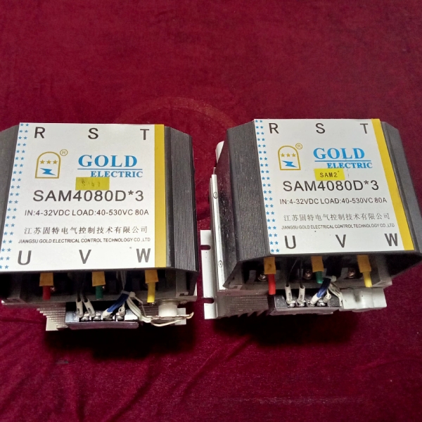 【议价】固特GOLD三相固态继电器两个型号SAM4080D*3