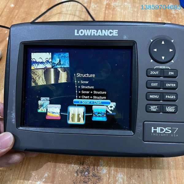 劳伦斯探鱼器LOWRANCE  老款 HDS7 过来