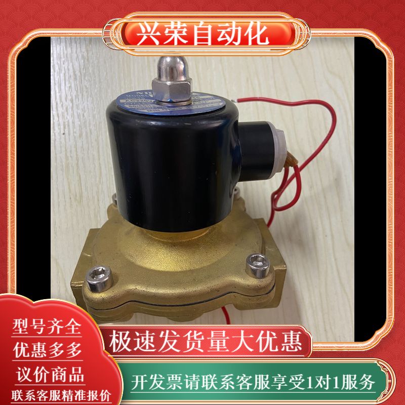 NBSZC神洲电磁阀水阀，全铜阀体，AC220V，2W-15