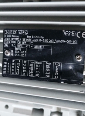 【议价】电机 1AV3112A，4.0KW功率，三相电机，型号