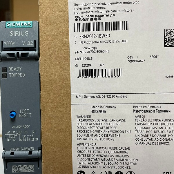 3RN2012-1BW30  热敏电阻电机保护继电器 标准评议价