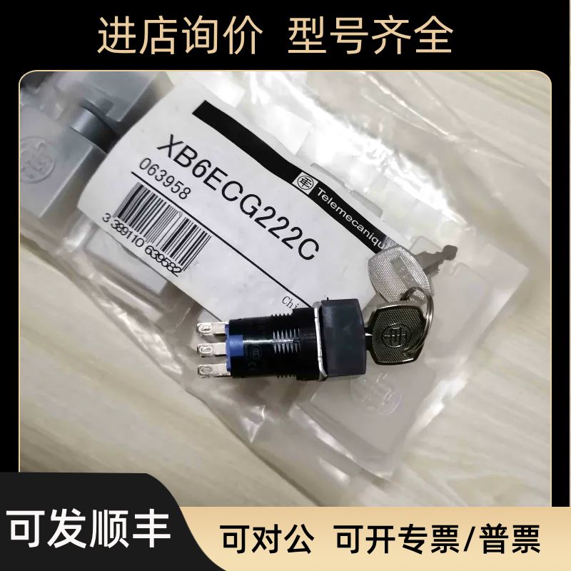XB6ECG222C Telemecanlque 正方形钥匙选择开关 XB6EGC