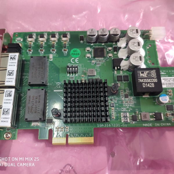 研华原装POE网口卡PCIE-1674E 1674V带4口I