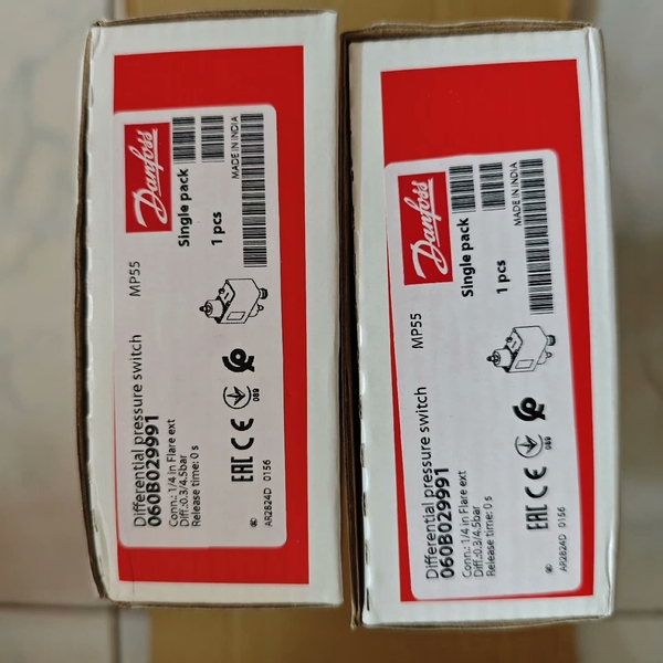 060B0299丹佛斯油压差开关MP55，延时0秒，继电器释议价