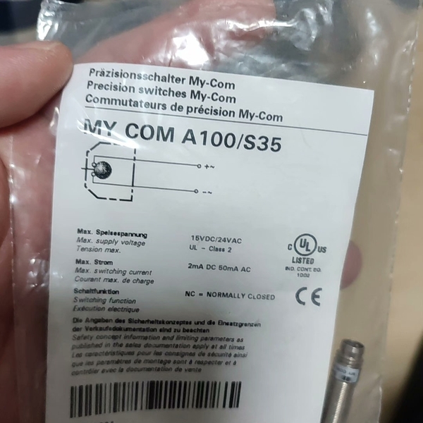 BAUMER MY COM A100/S35 传感器【议价】