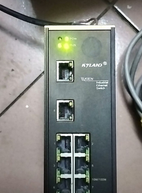 【议价】东土工业级8电口交换机  KIEN1000B ，刚拆下来的，