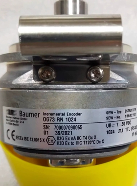堡盟Baumer编码器ES7REV7R OG73RN 1024脉冲德国原装进口全新正品