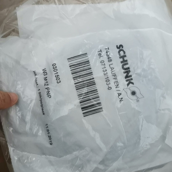 SCHUNK雄克W3 M12 PNP带指示灯连接电缆0301