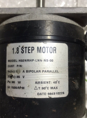 美国太平洋86步进电机H32NRHP，4线两相