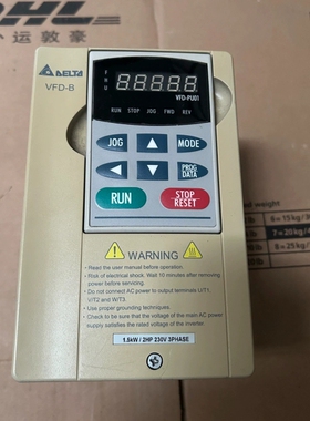 台达变频器VFD015B23A 1.5kw  220V  功