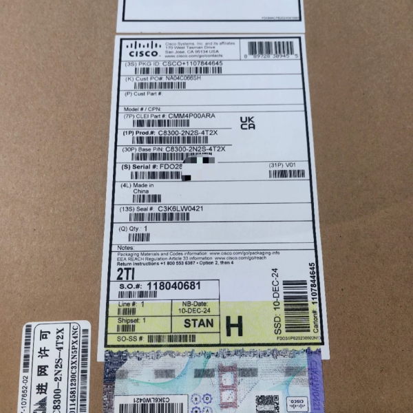 [议价]cisco思科C8300-2N2S-4T2X   最新款路由