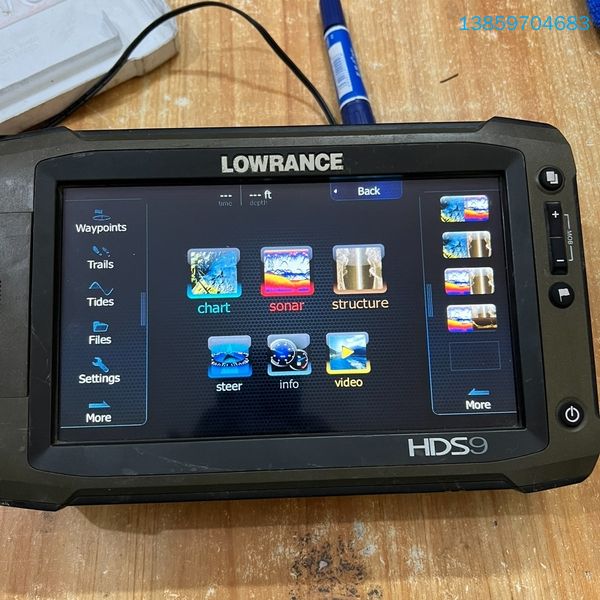 劳伦斯探鱼器LOWRANCE  老款 HDS9 过来