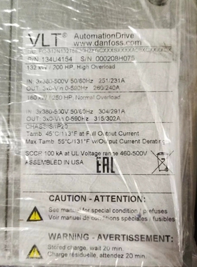 丹佛斯FC302N132 FC312N132 FC102N1【议价】