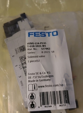 FESTO电磁阀 费斯托 577962  VUVG-L14-【议价】