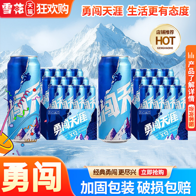 聚会搭档 雪花勇闯天涯啤酒500ml*12罐精选醇厚啤酒饮品聚会