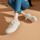 女2025百搭舒适时尚 板鞋 女厚底增高休闲运动鞋 华耐小白鞋 子女鞋 子