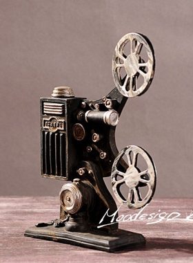 复古拍摄摆件 酒吧风格 家居装饰品 复古做旧工艺摆件 老式放映机
