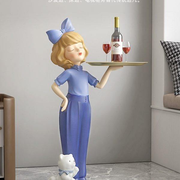 女孩客厅落地摆件现代沙发电视柜旁边家居大型装饰品乔迁新居礼品,家居饰品,落地摆件,淘宝优惠券,粉丝福利购,淘宝优惠卷