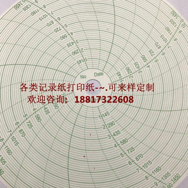 压力仪表记录纸圆盘形保压纸0-10MPa 0-1450psi曲线打印纸No.5779