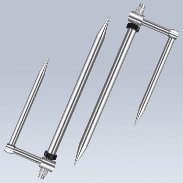 智飞钓鱼伞配件不锈钢组合地插地刺打地棒m12通用钓伞脚防风支架